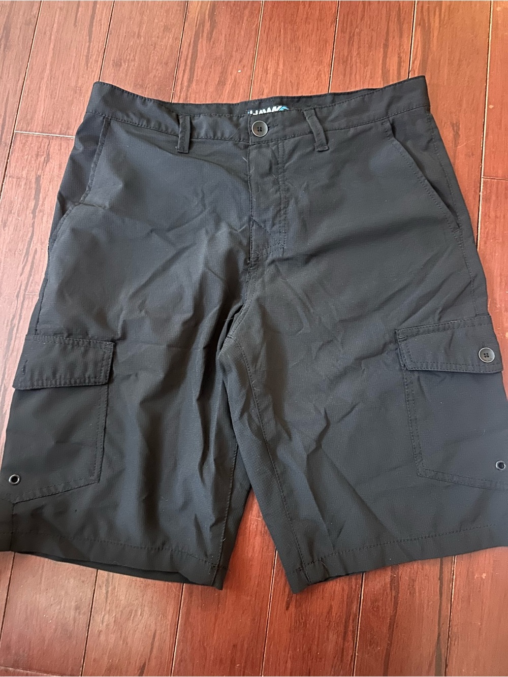 Tony Hawk Men's Active Hybrid Cargo Shorts Black 32 EUC